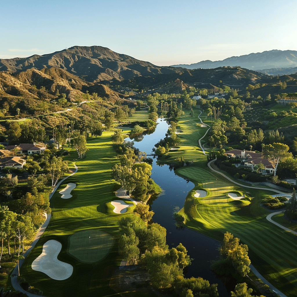 How Many Calories Do You Burn Playing Golf - golf course aerial image