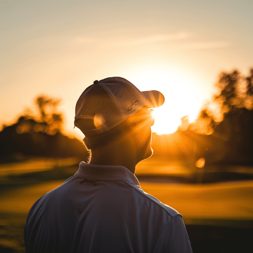 Why Do Golfers Wear Hats - golfer with hat in the course -